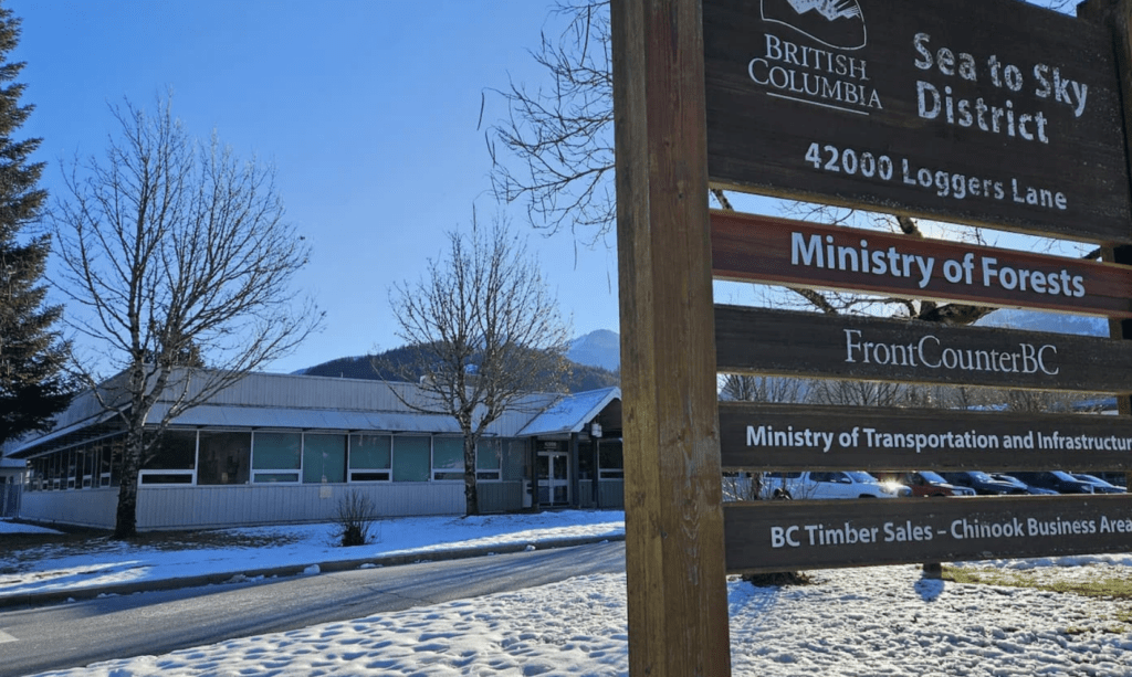 The new five-storey home will be located at the former forestry building at 42000 Loggers Lane. - Photo from Squamish Reporter